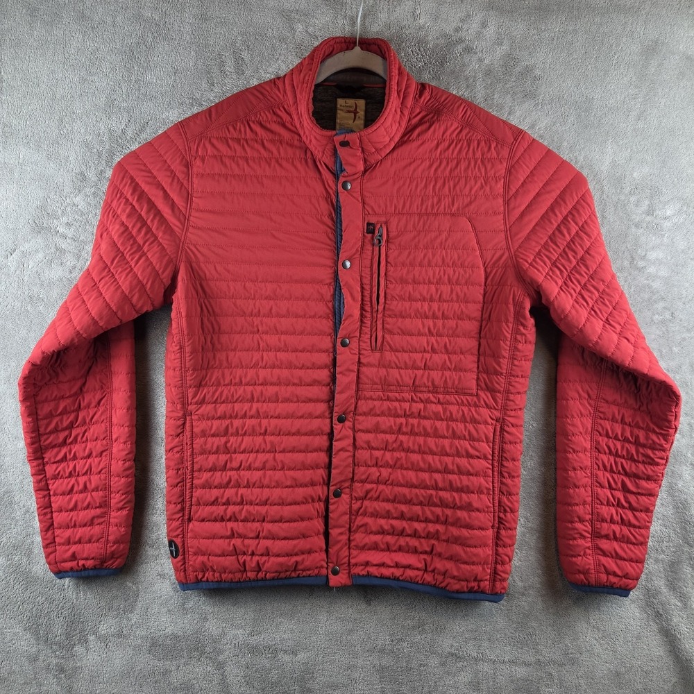 Relwen Windzip Quilted Jacket Red Mens Large(M) Huckberry Insulated Coat GORP